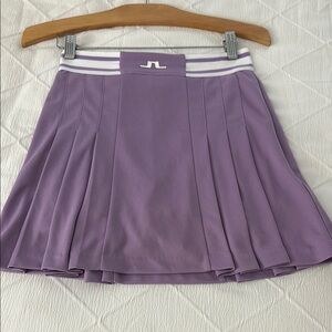 J.Lindeberg Purple Athletic Skater Skirt Pleated Mini